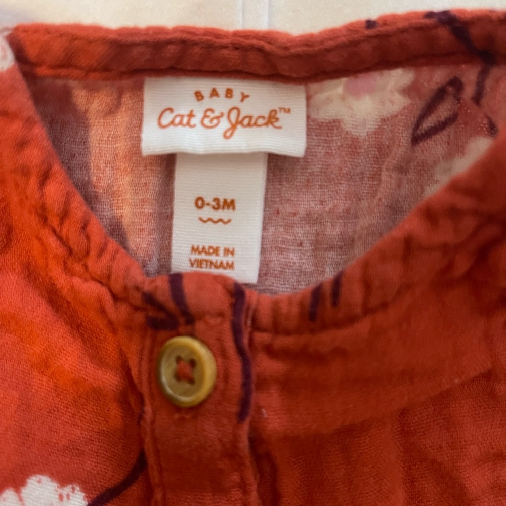Cat & Jack Mustard , Rust Baby Rompers - Picture 10 of 10